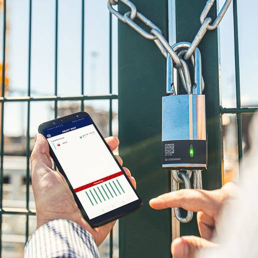 ABLOY BEAT - Keyless Bluetooth padlock for telecommunications