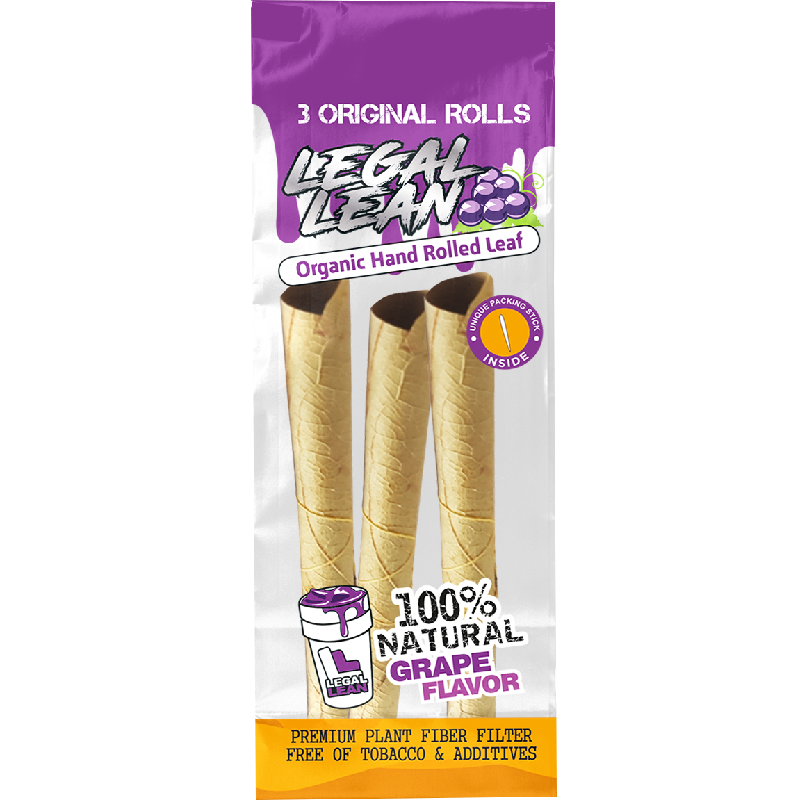 Legal Lean Natural Cone Leaf Wraps (No Tobacco)