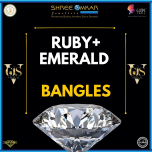 Ruby + Emerald Bangles