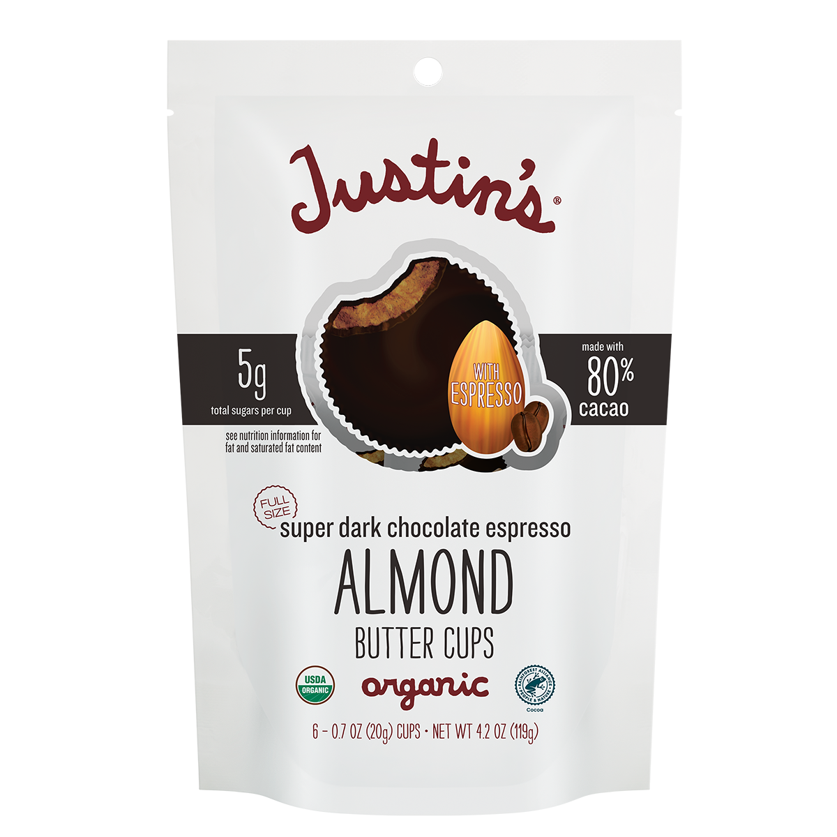 Super Dark Chocolate Espresso Almond Butter Cups