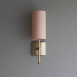 Reduced Depth Single Stem Wall Light with Silk