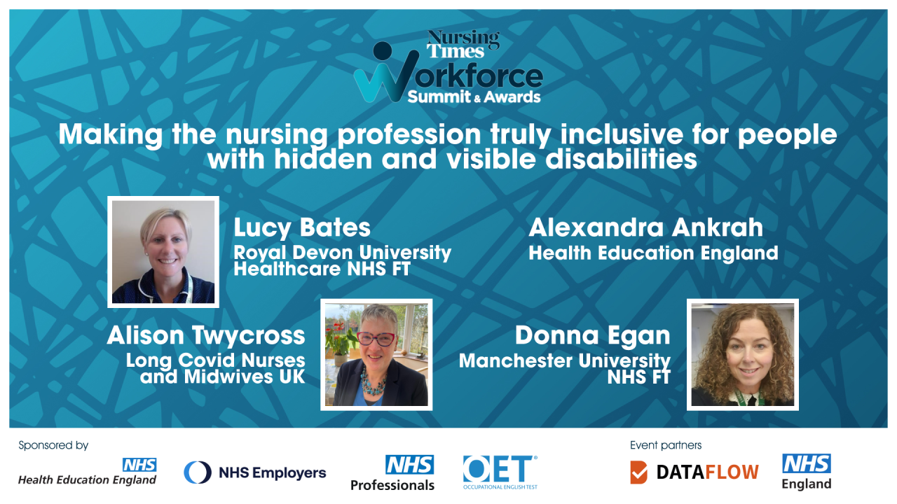 Making the nursing profession truly inclusive for people with hidden and visible disabilities