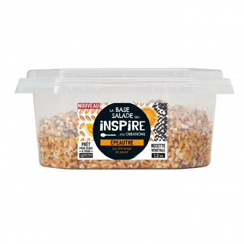 BASES SALADE INSPIRE 1,2 kg EPEAUTRE, GRAINES DE PAVOT ET ZESTE D’ORANGE