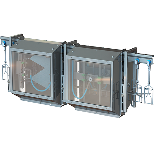 Slaughterhouse hook washing