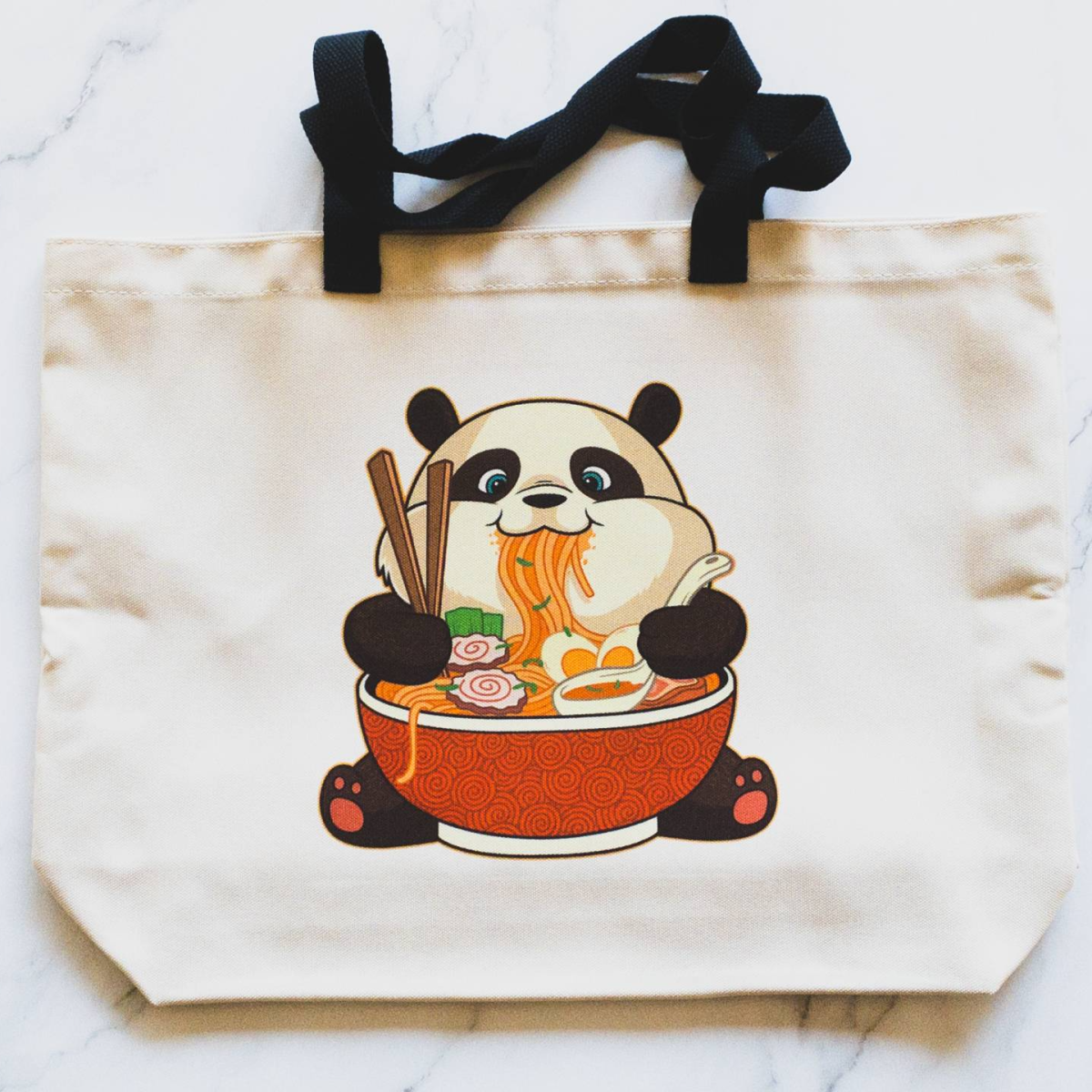 Panda Ramen Tote Bag - Large
