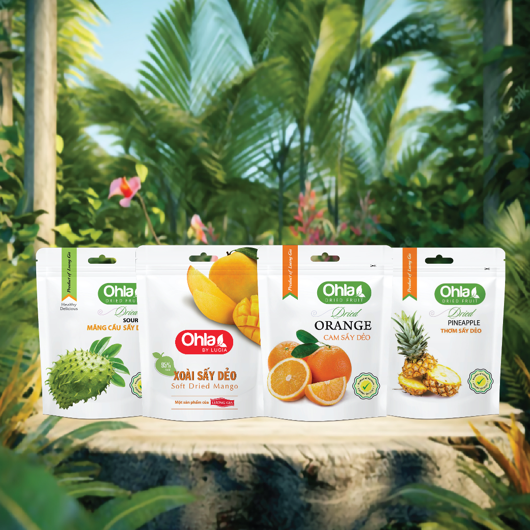 Dried Mango, Dried Soursop, Dried Orange, Dried Pineapple