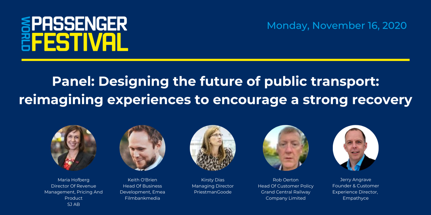Panel: Designing the future of public transport: reimagining experiences to encourage a strong recovery