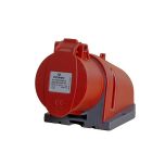 Power CEE opbouw wandcontactdoos 5-polig 16A IP44 rood