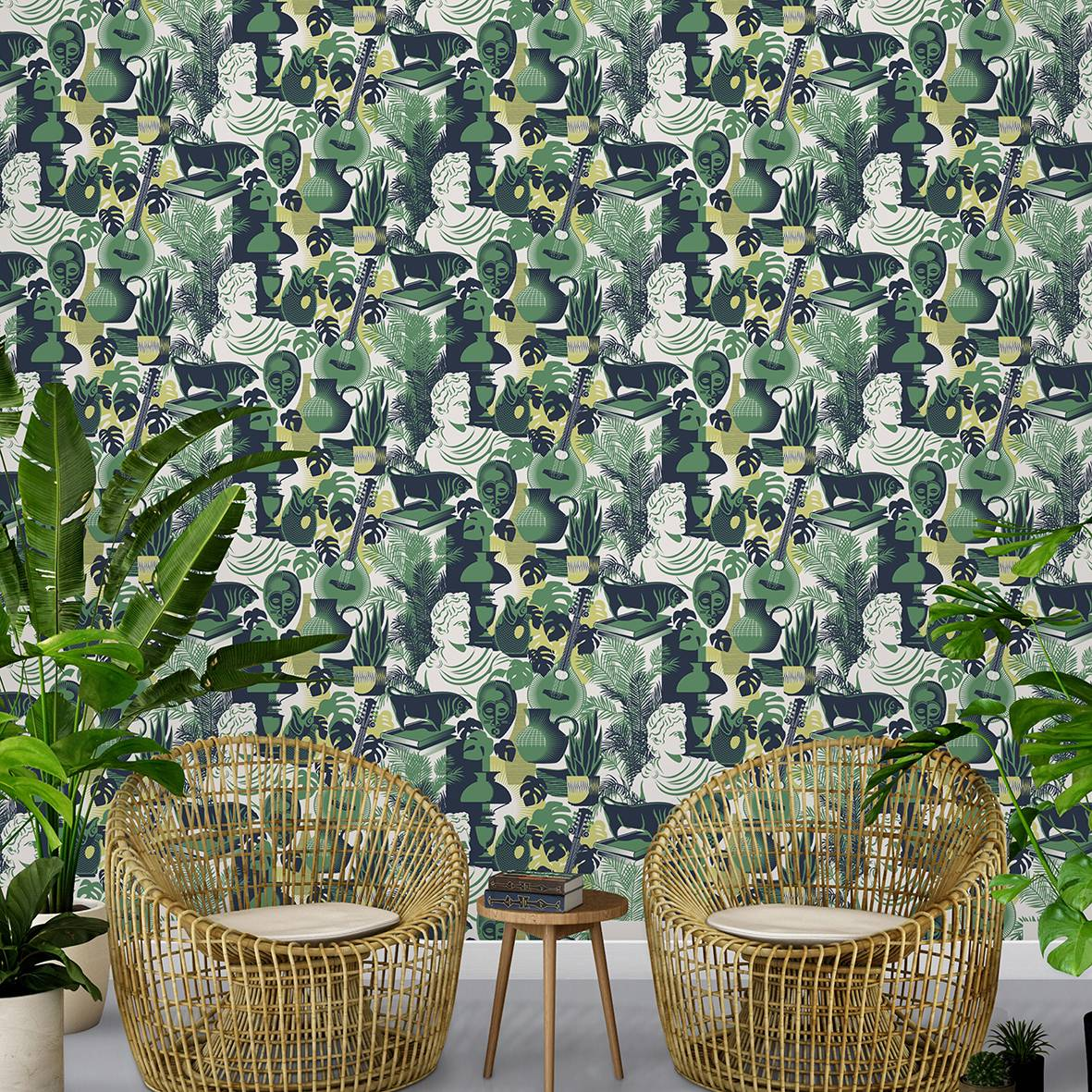 Art Room Wallpaper - Coach Emerald