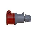 Power CEE contrastekker 5-polig 16A IP44 rood
