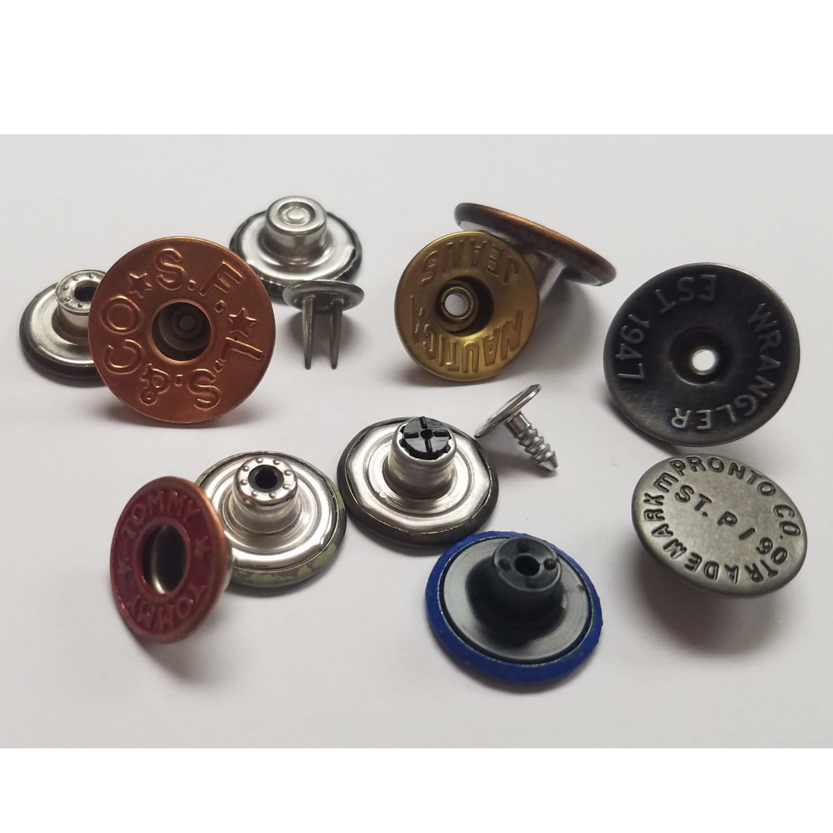 BOTONES METALICOS MARCA YKK