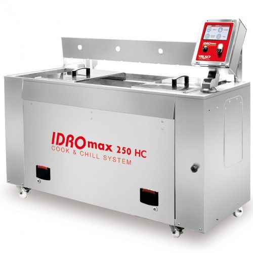 Sous vide cooking system and water cooled chilling IDROMAX 250 HC