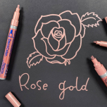 New - Marvy Uchida DecoColor Premium Metallic Paint Markers Rose Gold
