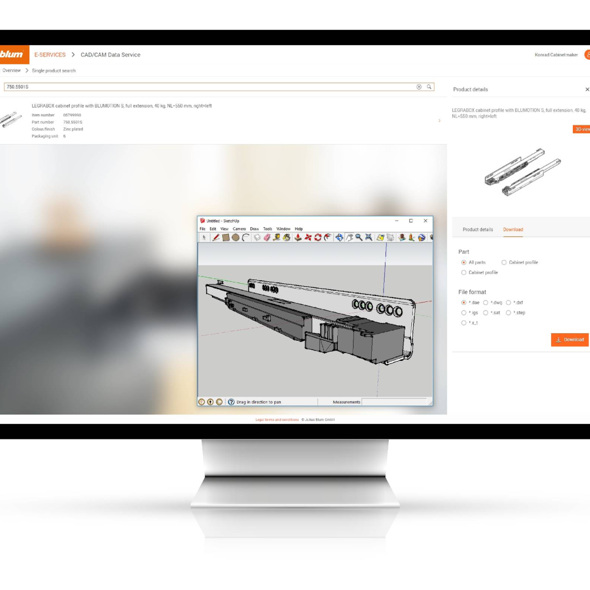 Serviço de dados CAD/CAM