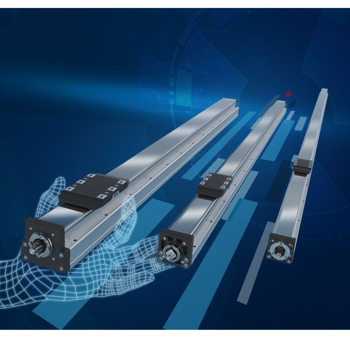 Petits axes linéaires SMS entraînés par vis