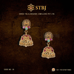 Precious Gem Stones Jhumkis