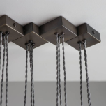 Bronze Fold Linear Chandelier