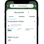 Capteur d'humectation foliaire connecté