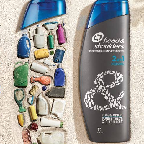 Head and Shoulders - Packaging made with recycled beach plastic