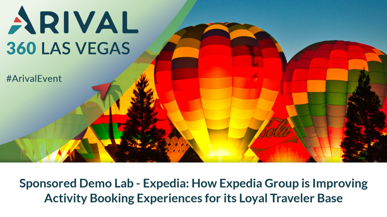 Sponsored Demo Lab - Expedia: How Expedia Group is Improving Activity Booking Experiences for its Loyal Traveler Base