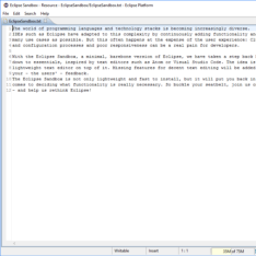 Sandbox for Eclipse