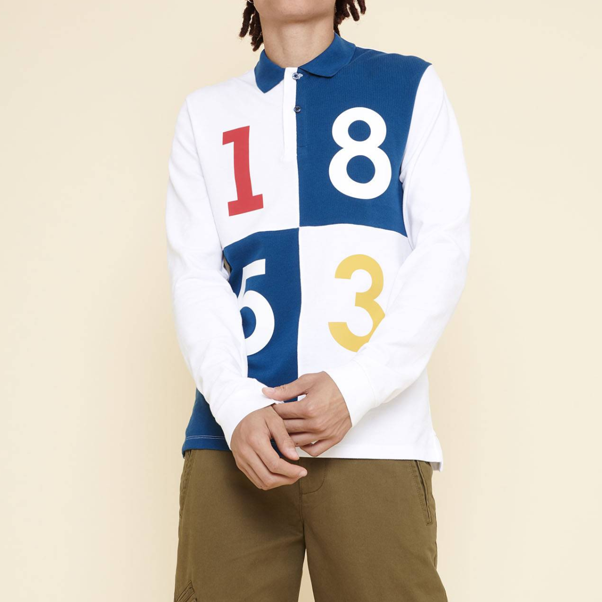 Long sleeve polo shirt 1853