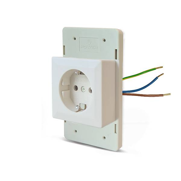 Deksel met 1-voudige contactdoos voor lasdoos universeel