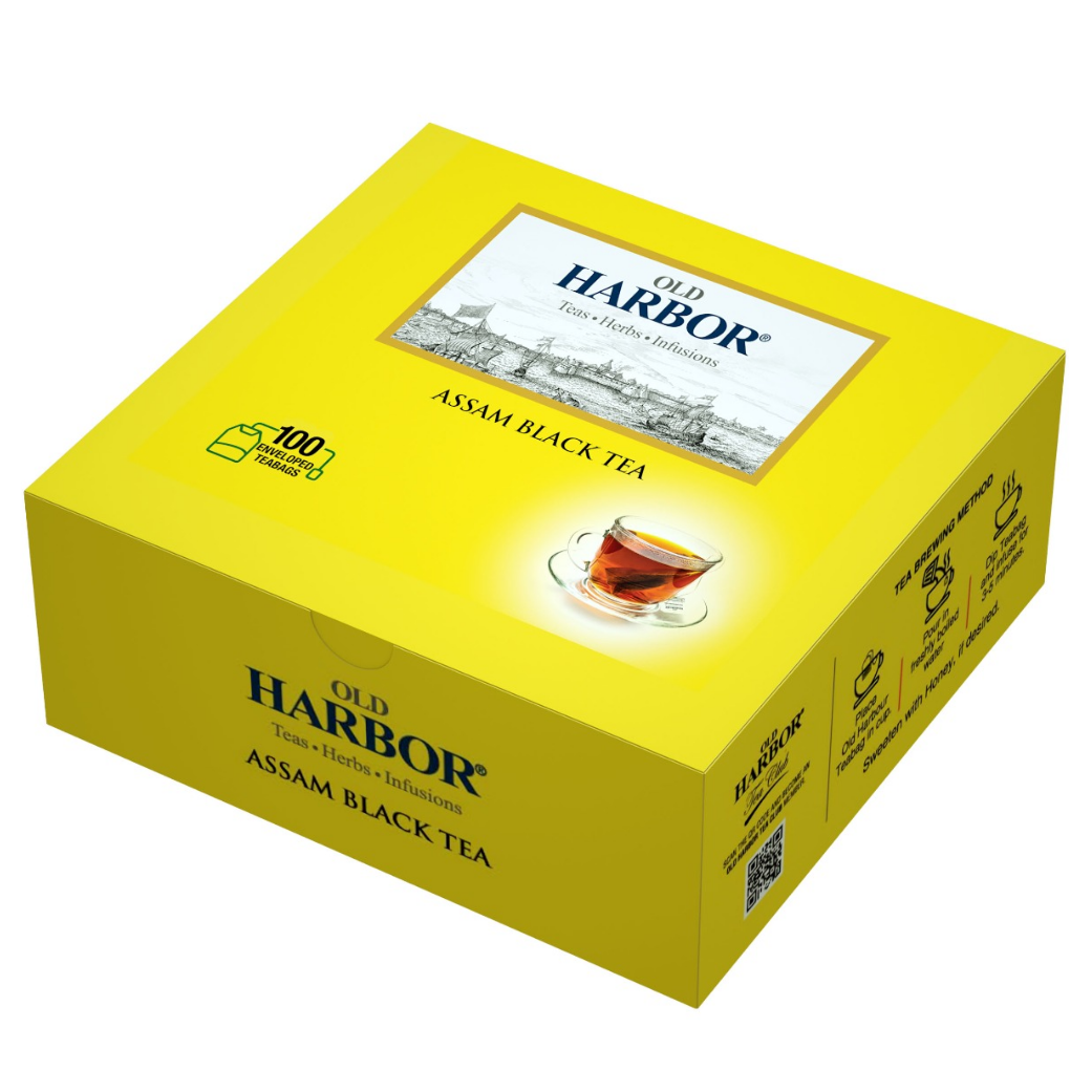 Old Harbor Premium Black Tea 100 tea bags with envelope
