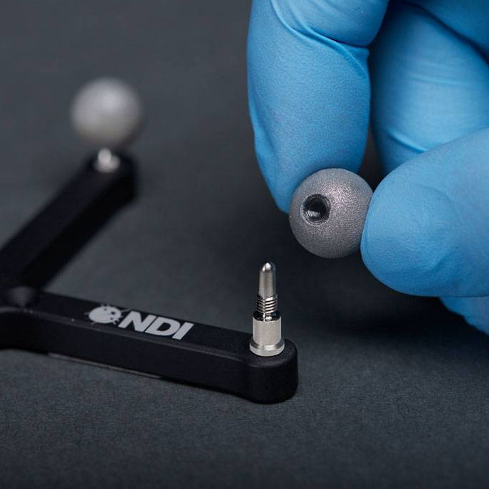 Disposable Reflective Marker Sphere (threaded post)