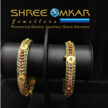 Ruby + Emerald Bangles