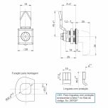 Fecho Lingueta com Frontal Quadrado