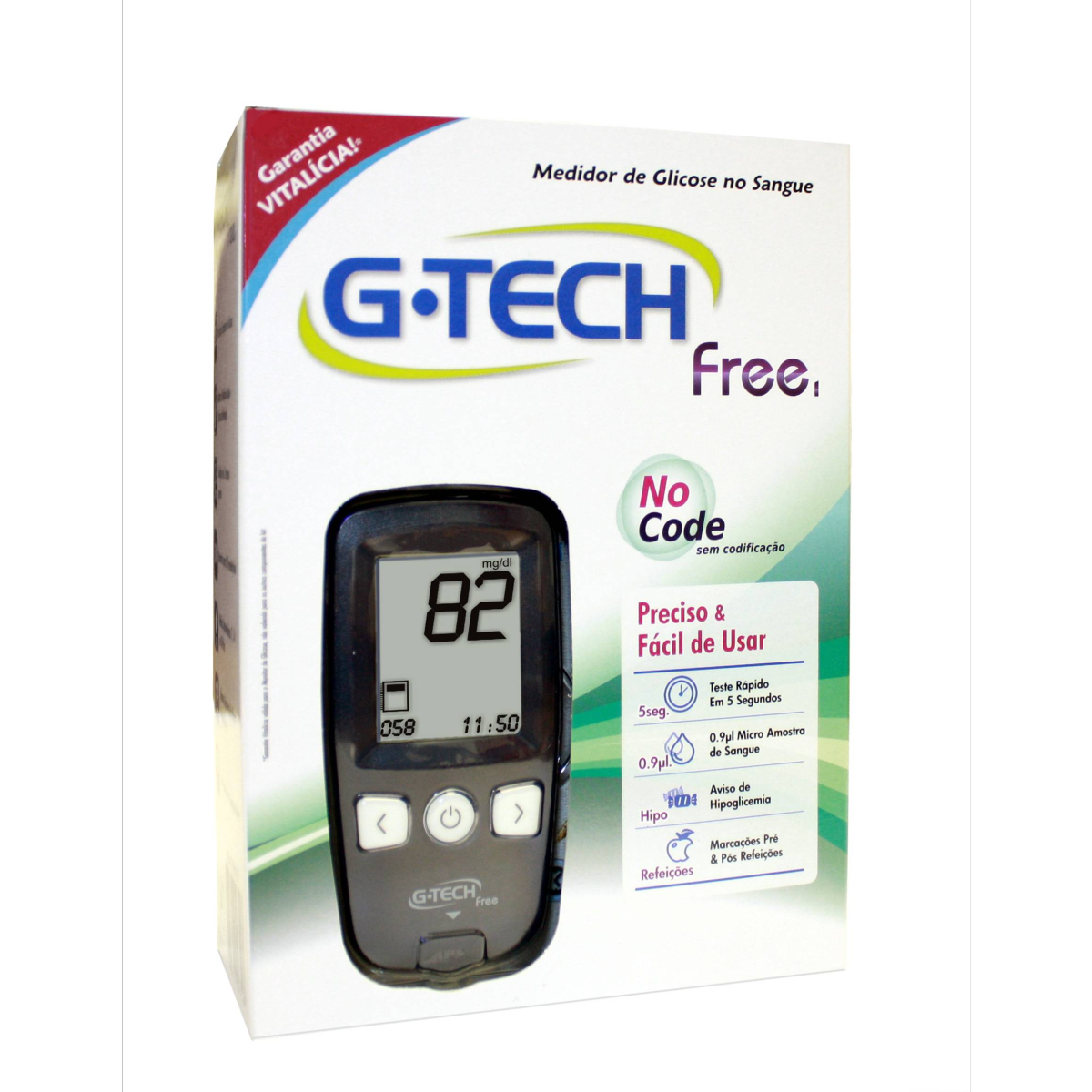 Medidor de Glicose G-TECH FREE
