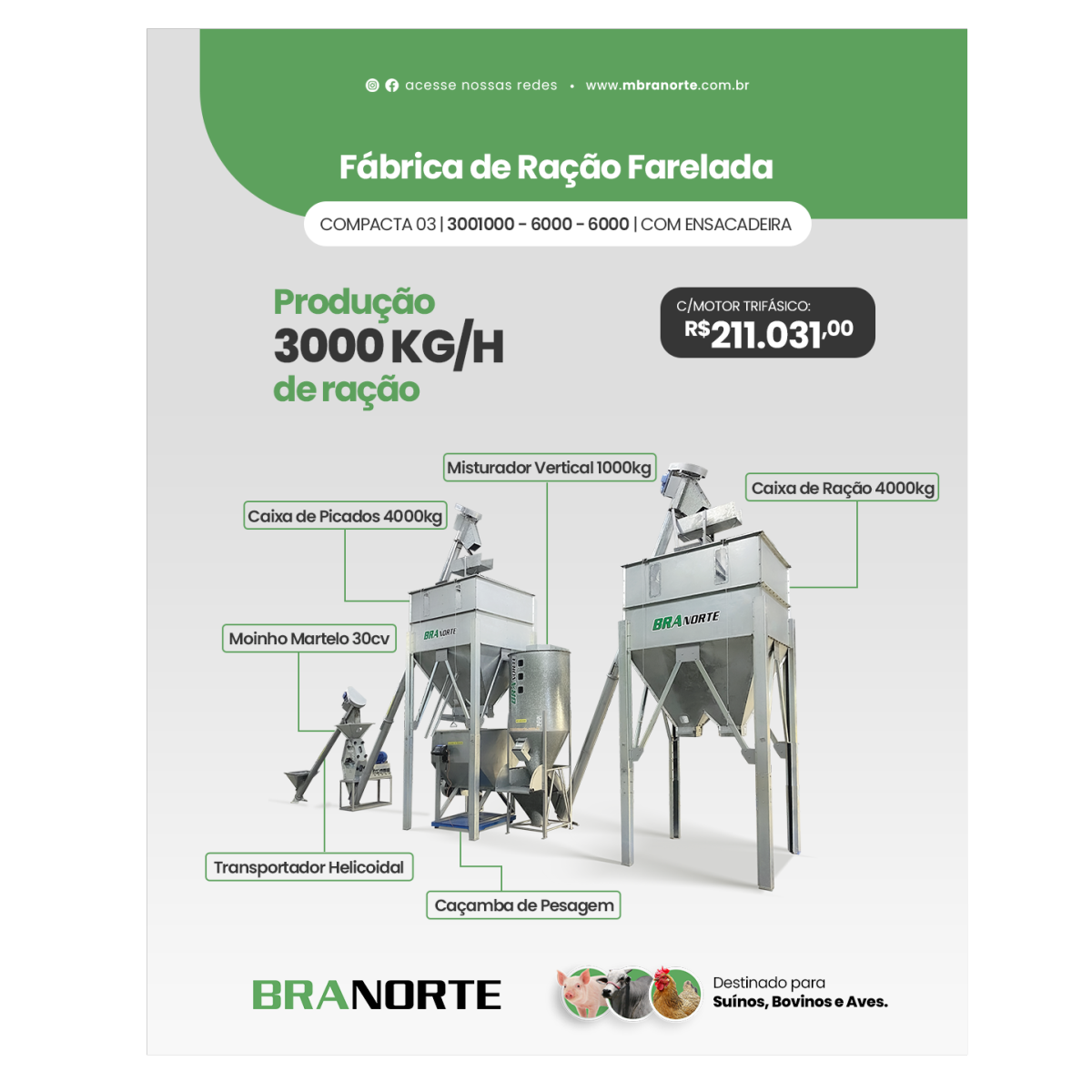 3000kg/h | Fabrica de Ração Compacta 03