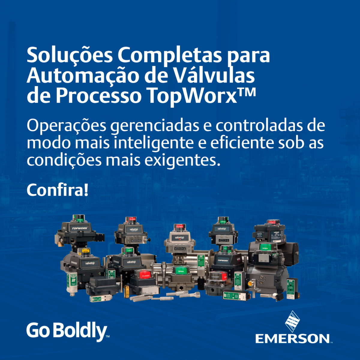 Monitores de Válvulas TopWorx e Sensores Go Switch