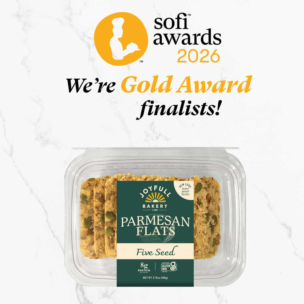 Joyfull Bakery® Five Seed Parmesan Flats – sofi™ Awards Finalist