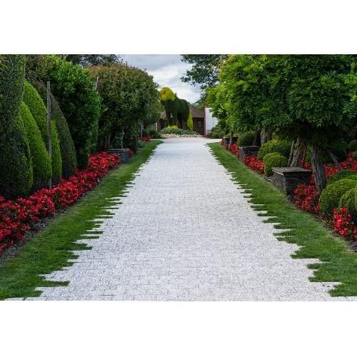 Pavé perméable en coquilles d'huîtres