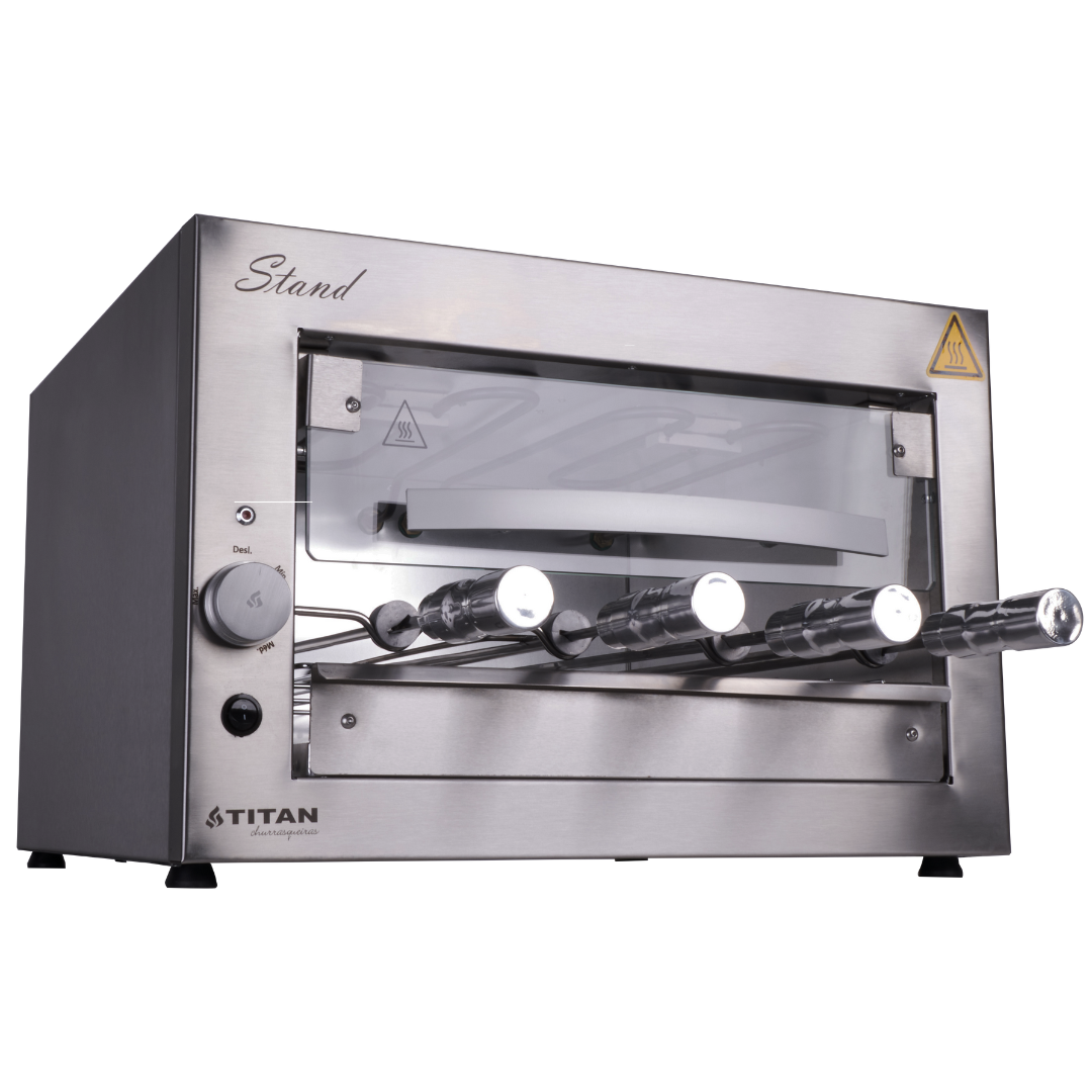 Churrasqueira Elétrica de bancada 4 espetos – Stand