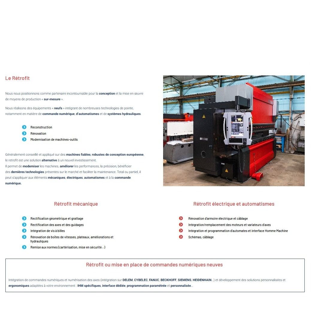RETROFIT PRESSES-PLIEUSES