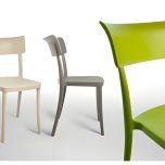 Dining Chair Polypropylene Modern Design, for Outdoor, Kitchen and Bar - Stackable - SARETINA - 9 colors
