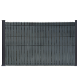 Aluminium blackout slats for rigid mesh