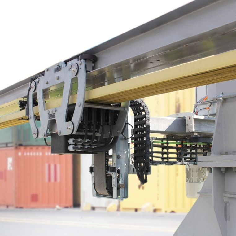 Drive-In L Conductor Rail system for E-RTGs
