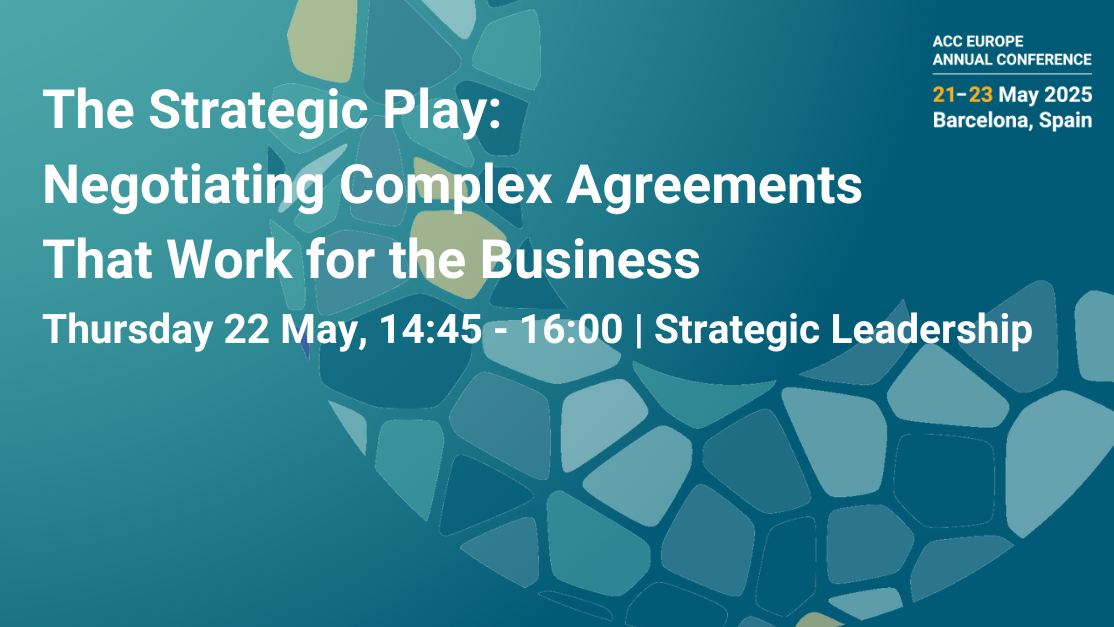 The Strategic Play: Negotiating Complex Agreements That Work for the Business