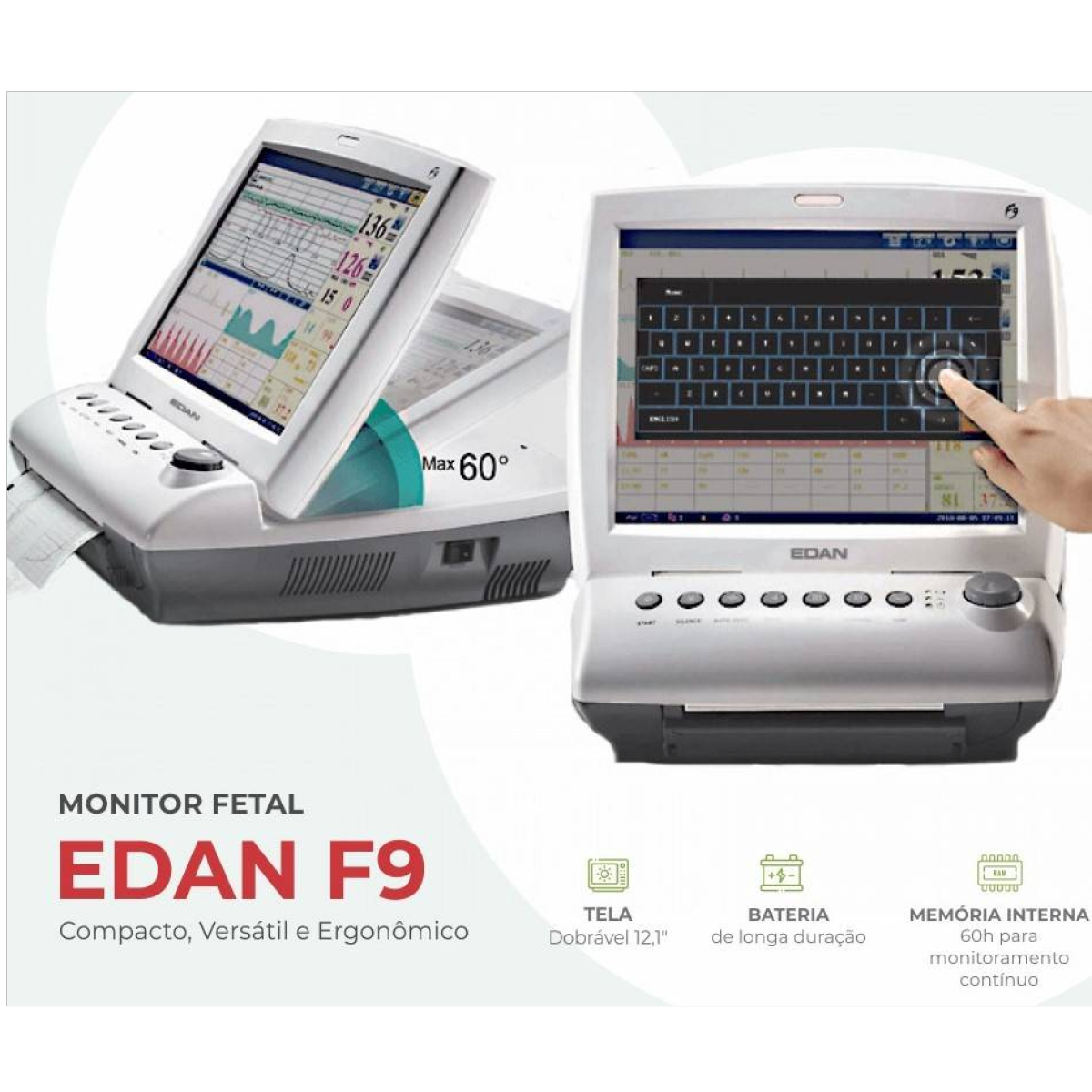 Monitor Fetal e Materno F9 e F9 Express EDAN