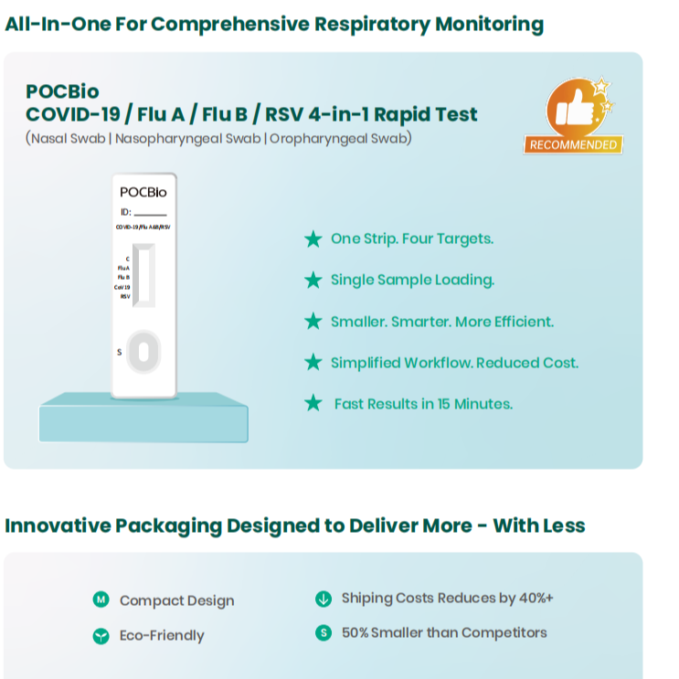 POCBio Respiratory Rapid Tests