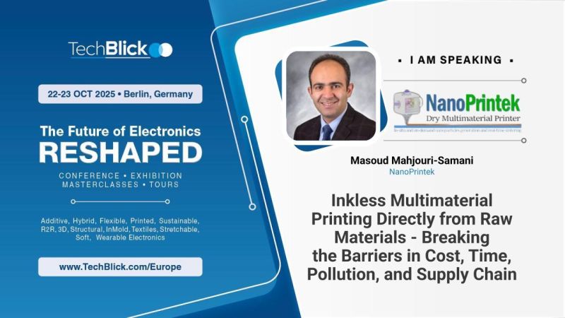 NanoPrintek - Inkless Multimaterial Printing Directly from Raw Materials - Breaking the Barriers in Cost, Time, Pollution, and Supply Chain