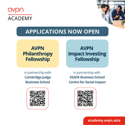 Expand your Impact - Join the AVPN Philanthropy and Impact Investing Fellowships