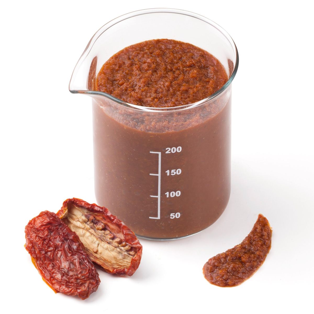 Rehydrated sun-dried tomatoes paste
