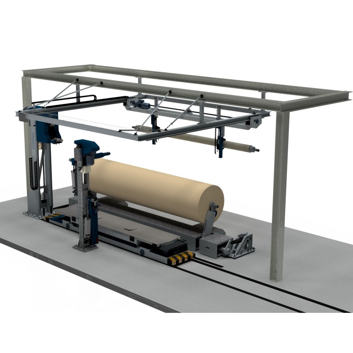 SISTEMA AUTOMÁTICO DE MANIPULAÇÃO DE ROLOS E BOBINES