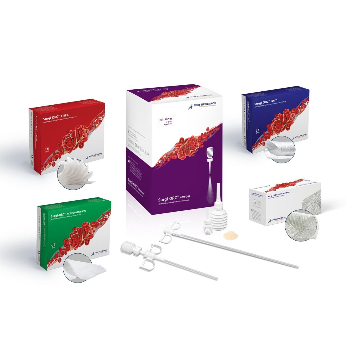 Absorbable Oxidized Regenerated Cellulose (ORC) - Surgi-ORC® Absorbable Hemostats/Absorbable hemostats