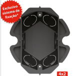 Caixa circular para instalação elétrica Lockbox